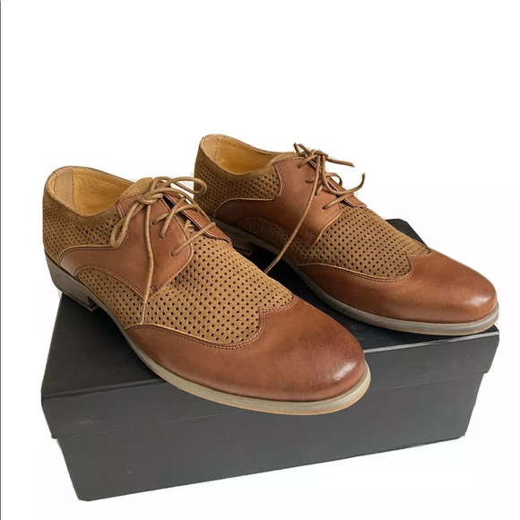 Joe’s Men’s Leather Chestnut Brown Oxford Shoe main image 10